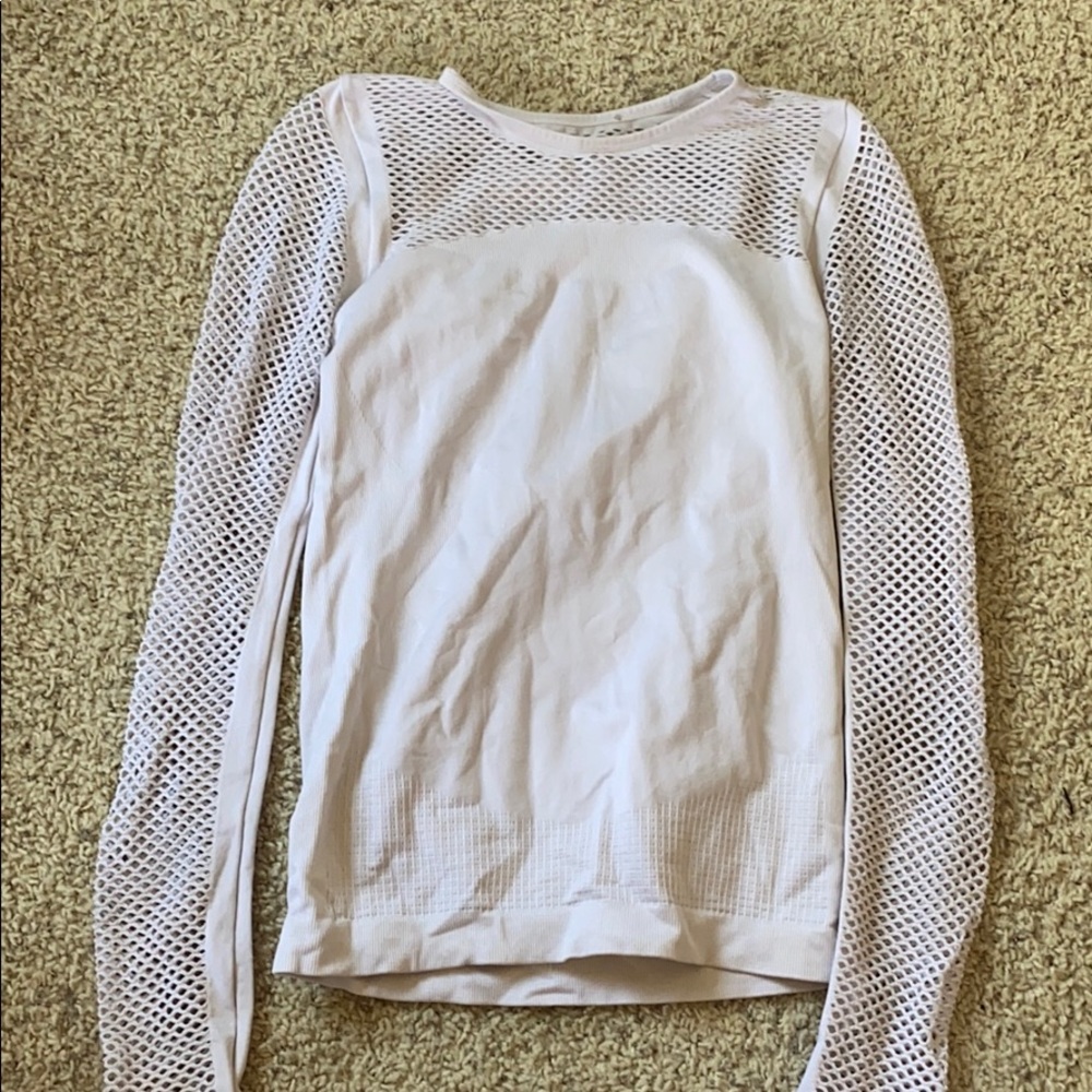 White athletic shirt